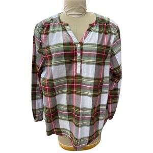 Kim Rogers Curvy Collection Tunic Plaid Plus Sizes 1X